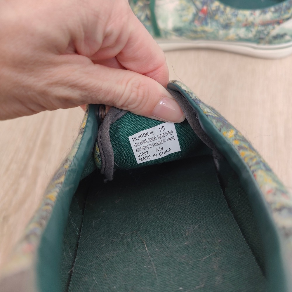 Polo Ralph Lauren Thorton III Mens Sneakers 11D Green Print Sailboat Coastal - Picture 7 of 9